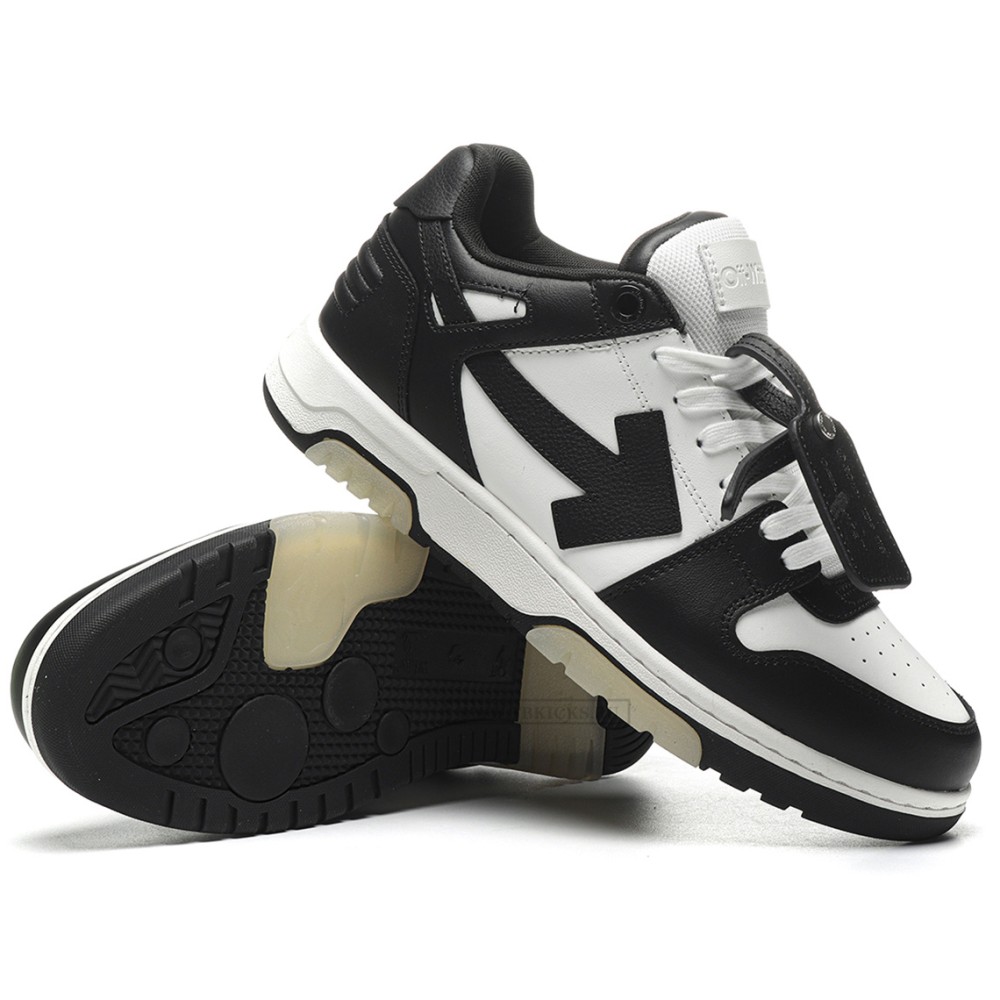 TBkicks OFF-WHITE Out Of Office OOO Low Tops White Black White