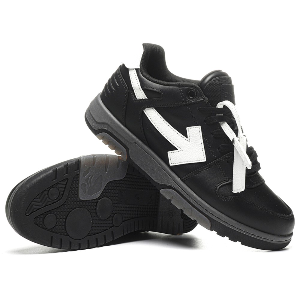 TBkicks OFF-WHITE Out Of Office OOO Low Tops Black Grey White FW23