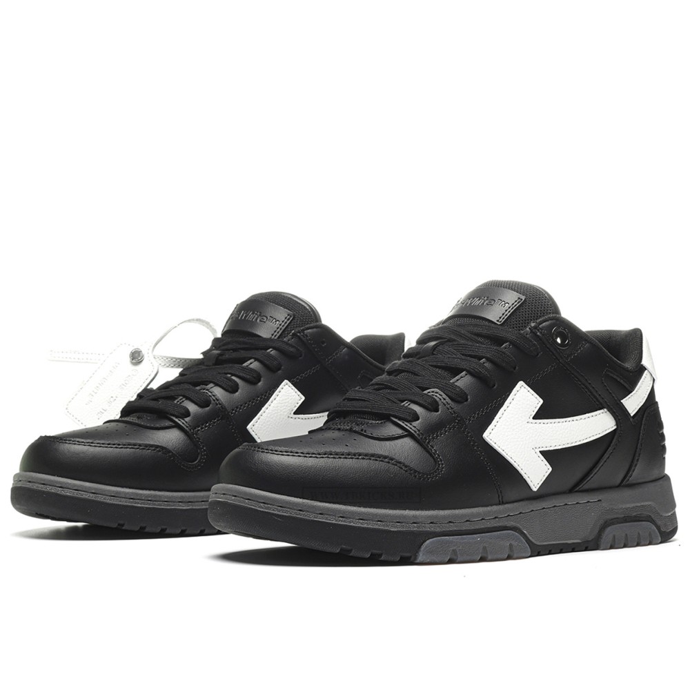 TBkicks OFF-WHITE Out Of Office OOO Low Tops Black Grey White FW23