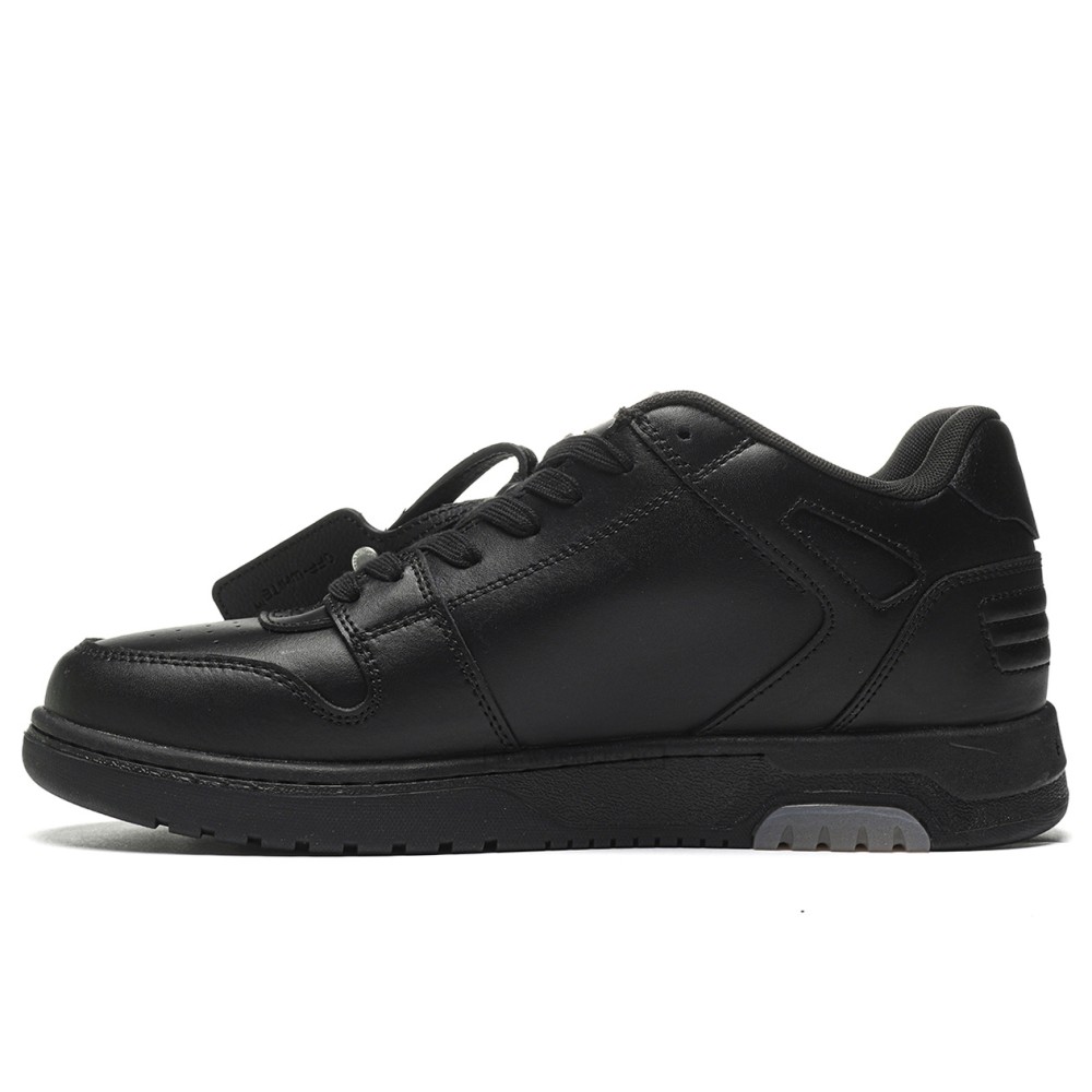 TBkicks OFF-WHITE Out Of Office OOO "For Walking" Low Tops Black White
