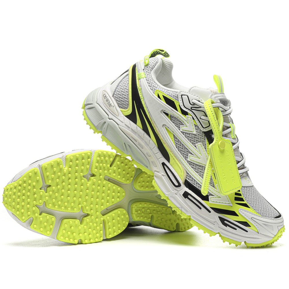 TBkicks OFF-WHITE Be Right Back Fluorescent Green White