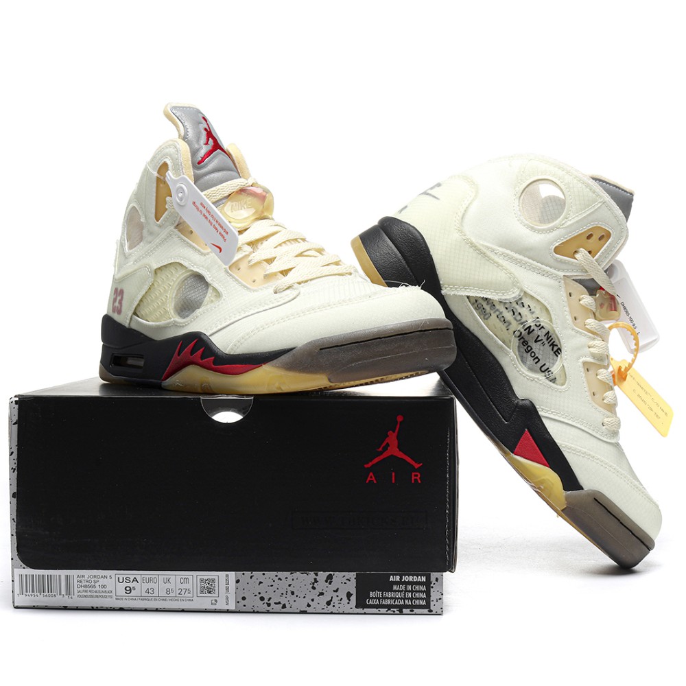TBkicks Air Jordan 5 Retro Off-White Sail