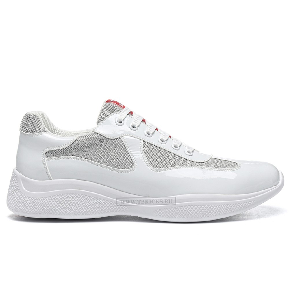 TBkicks Pr*da America's Cup White Silver Red