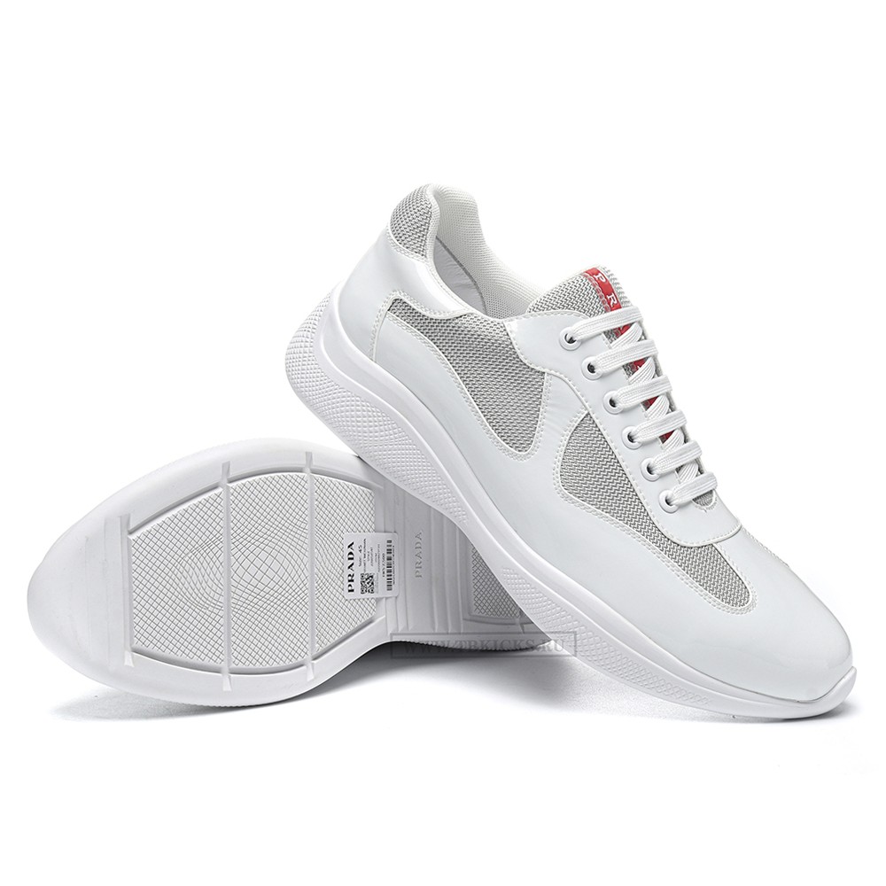 TBkicks Pr*da America's Cup White Silver Red