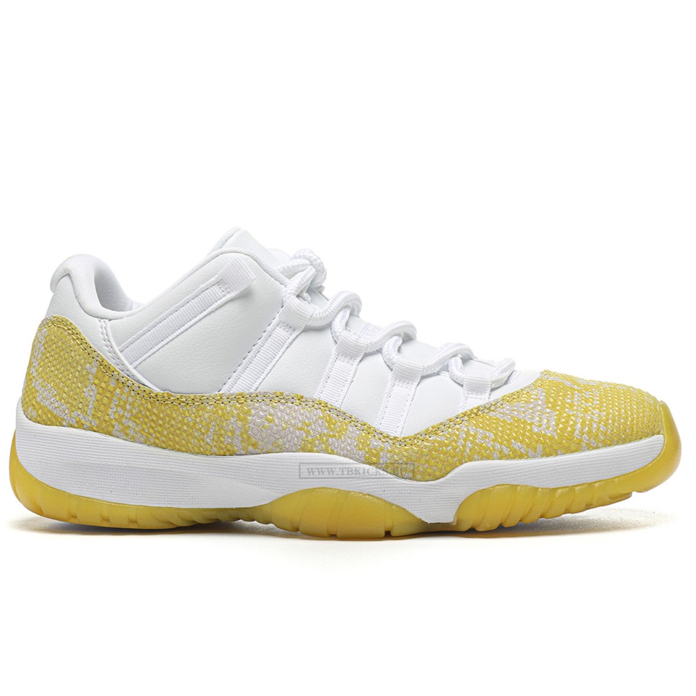 TBkicks Jordan 11 Retro Low Yellow Snakeskin