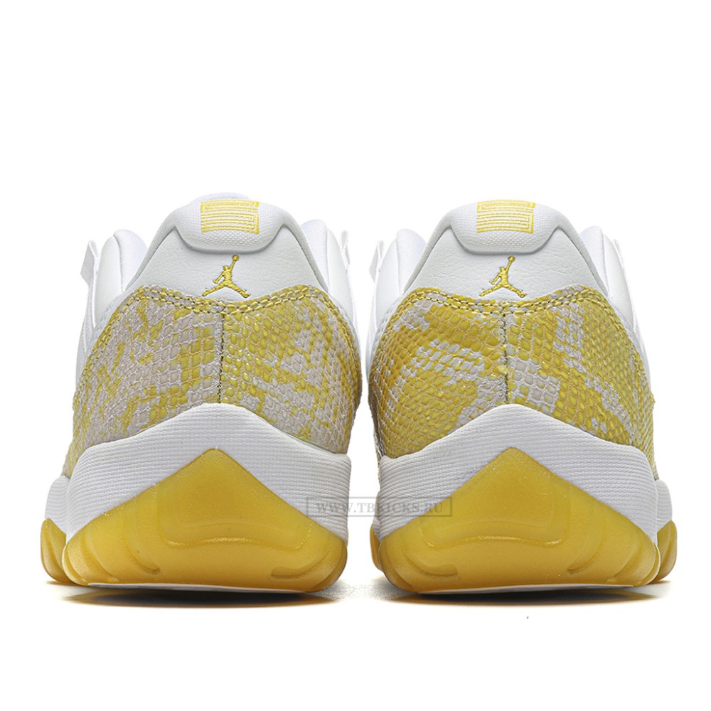 TBkicks Jordan 11 Retro Low Yellow Snakeskin