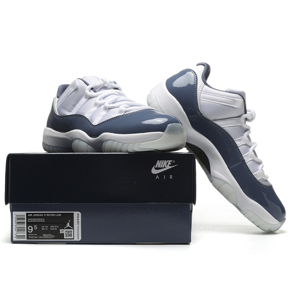 TBkicks Jordan 11 Retro Low Diffused Blue (2024)