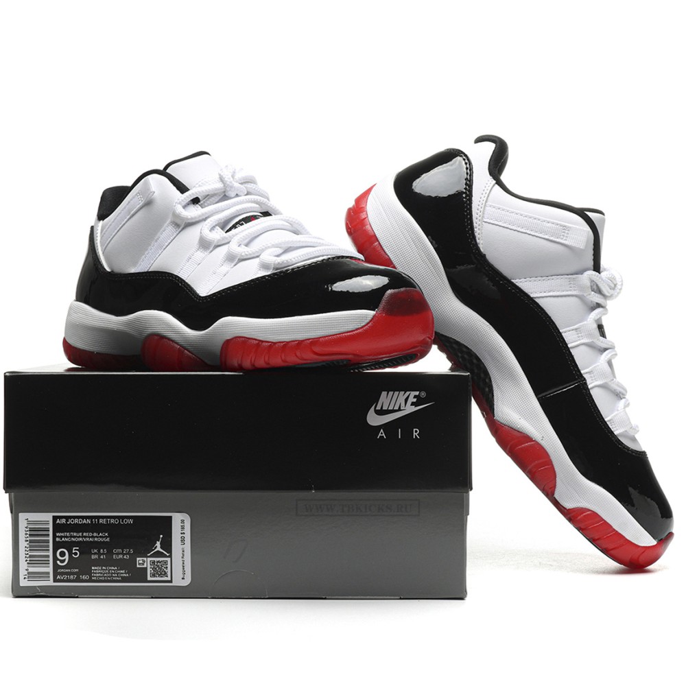 TBkicks Jordan 11 Retro Low Concord Bred