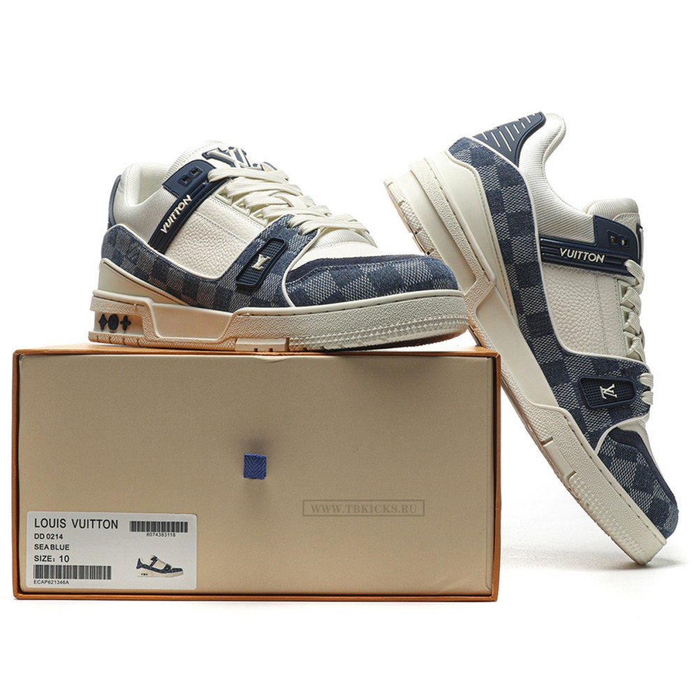 TBkicks L0*1S V*1TT0N Trainer White/Denim Blue