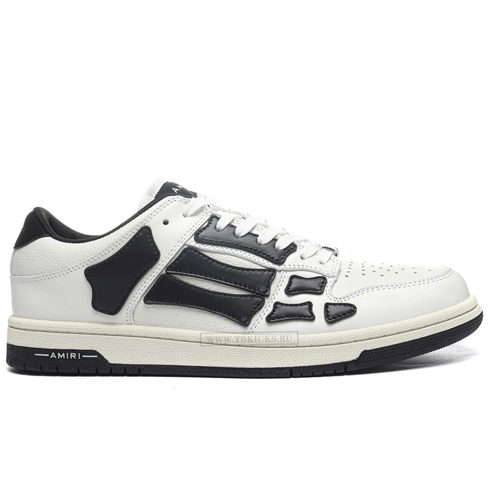 TBkicks Amiri Skel Top Low White Black White