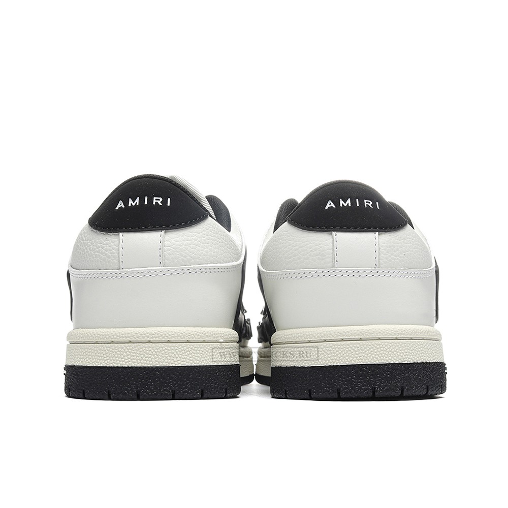 TBkicks Amiri Skel Top Low White Black White