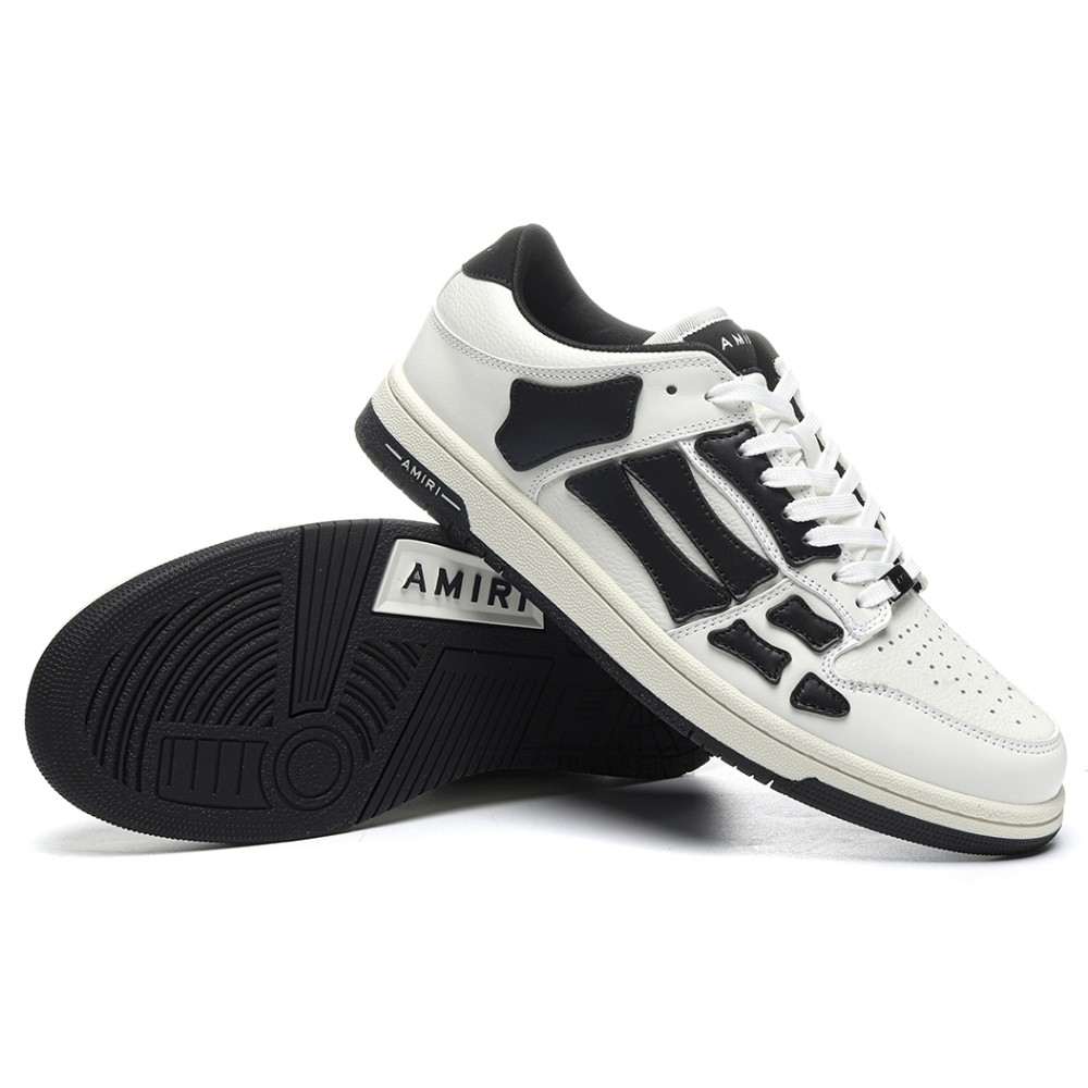 TBkicks Amiri Skel Top Low White Black White
