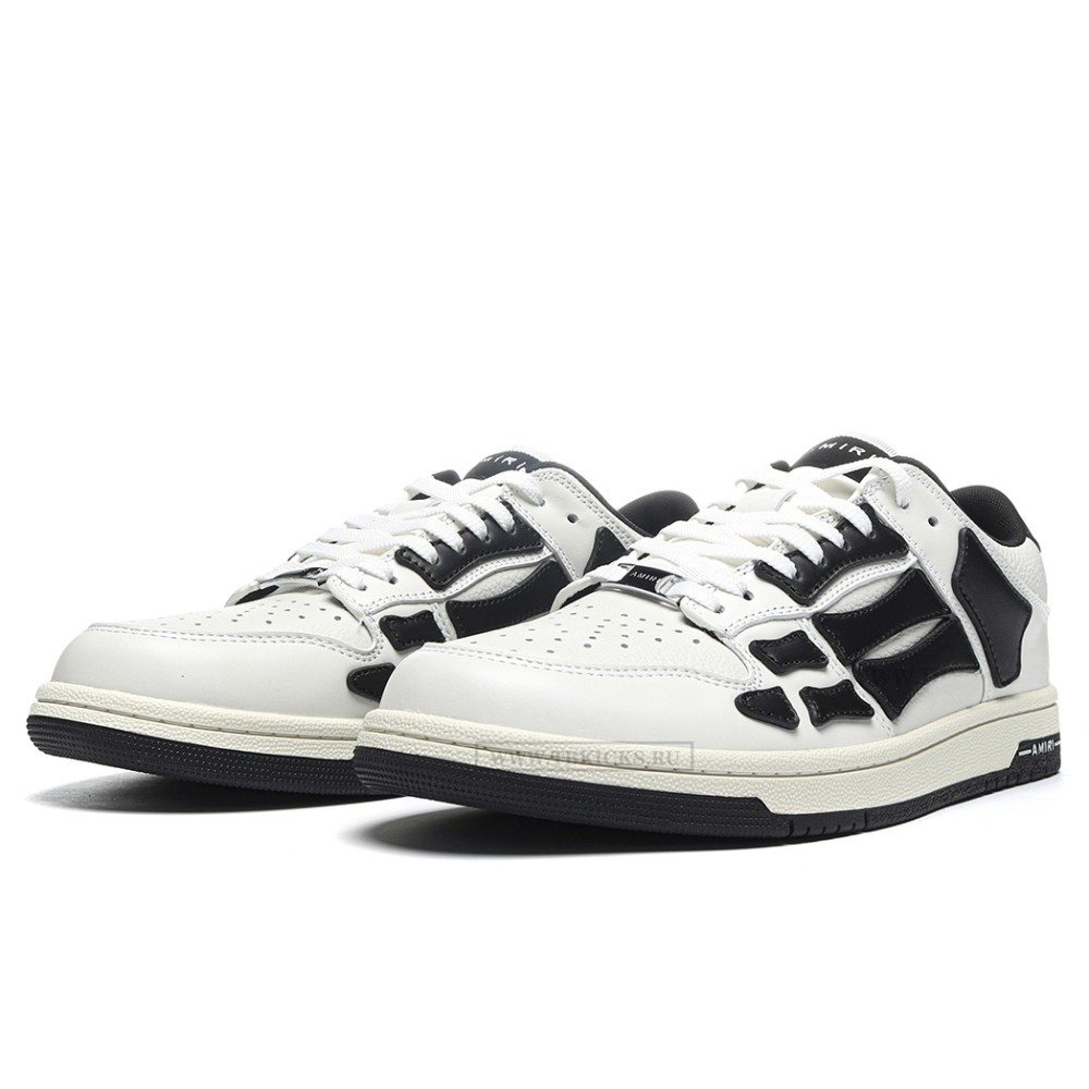 TBkicks Amiri Skel Top Low White Black White