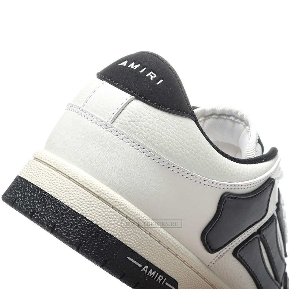 TBkicks Amiri Skel Top Low White Black White
