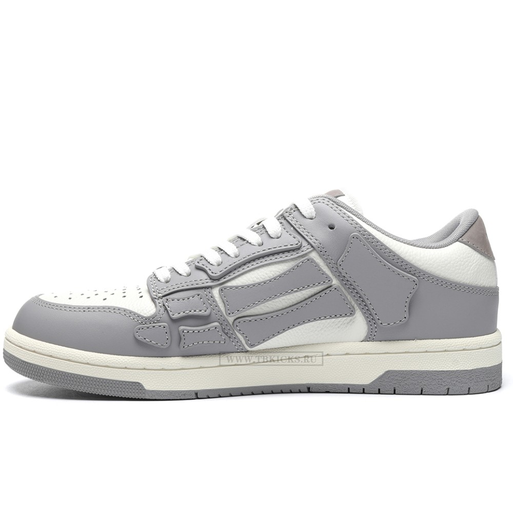 TBkicks AMIRI Skel Top Low Grey White