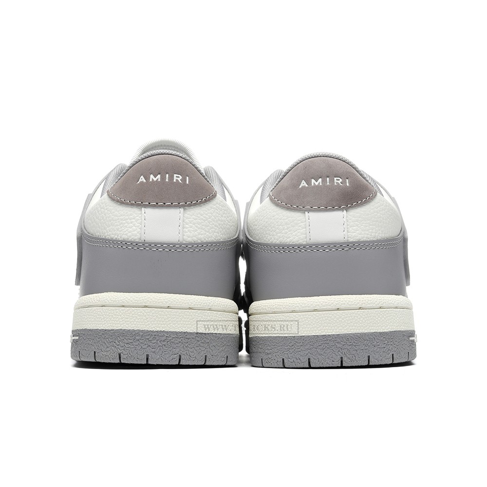 TBkicks AMIRI Skel Top Low Grey White