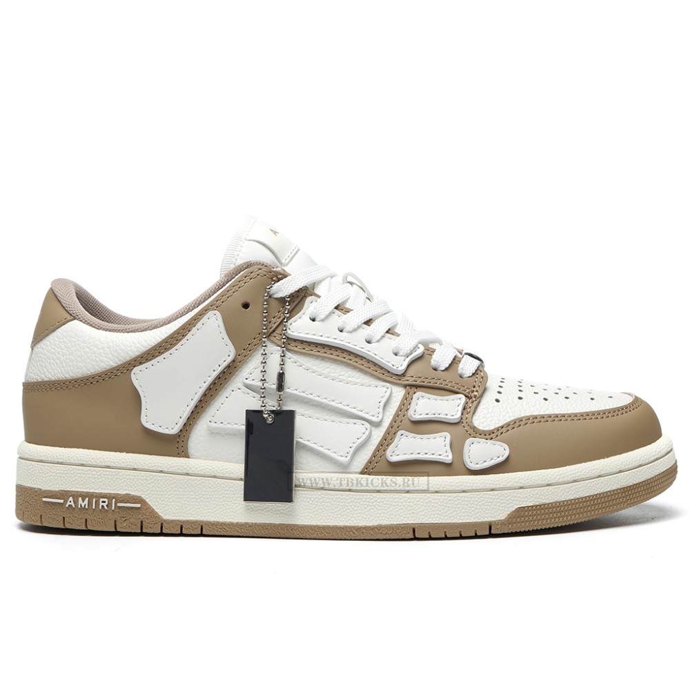 TBkicks Amiri Skel Top Low Brown White