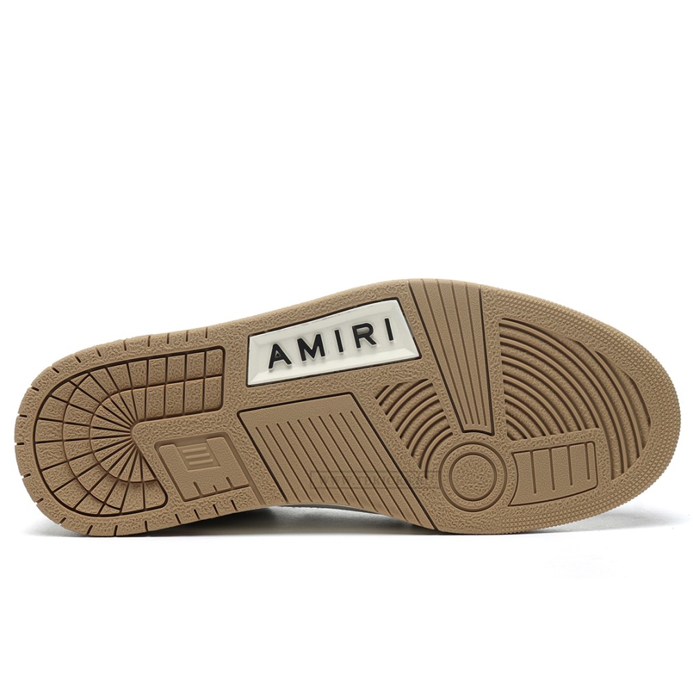 TBkicks Amiri Skel Top Low Brown White
