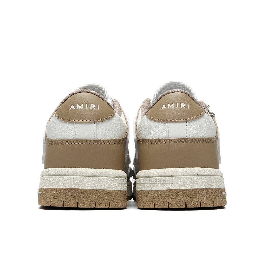 TBkicks Amiri Skel Top Low Brown White