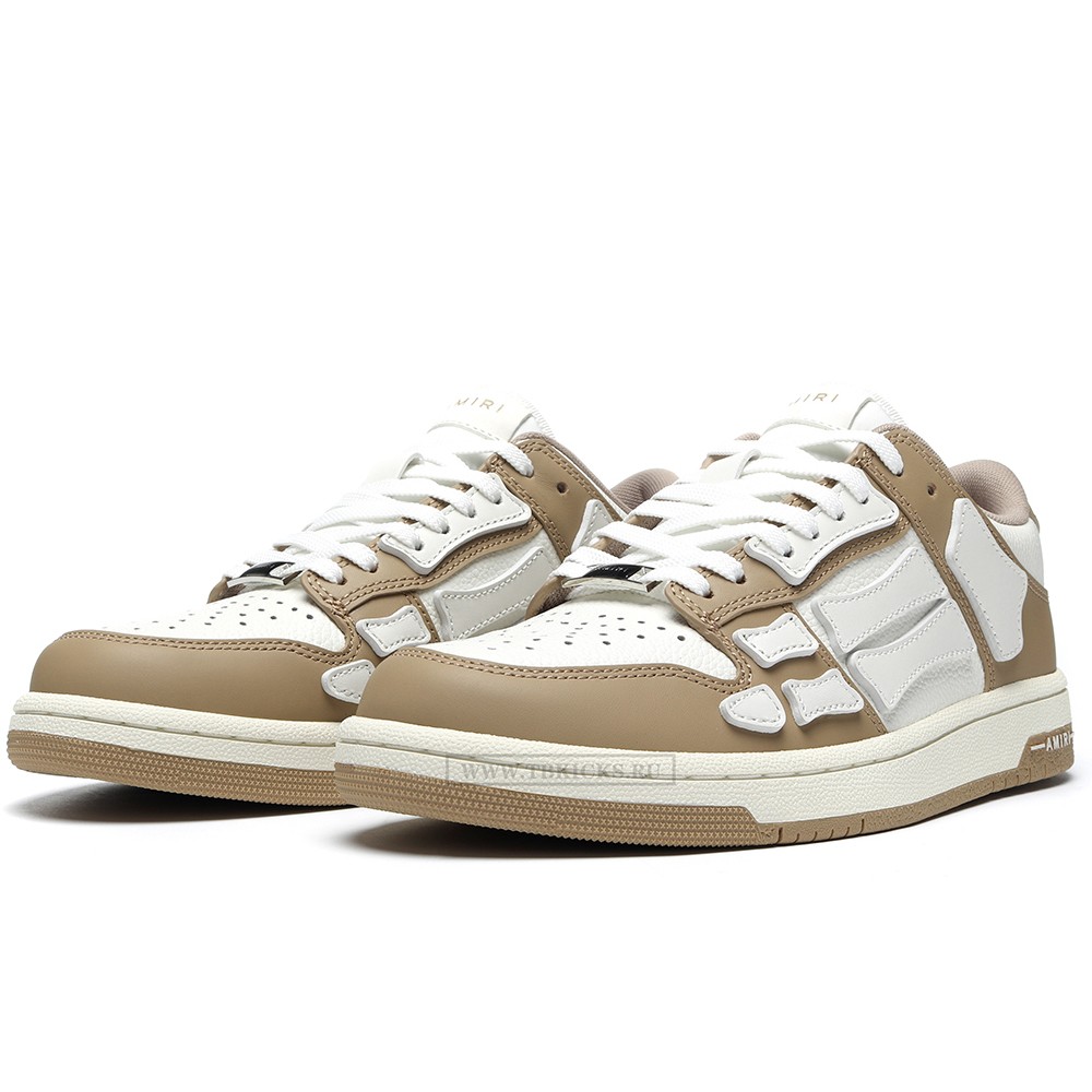 TBkicks Amiri Skel Top Low Brown White