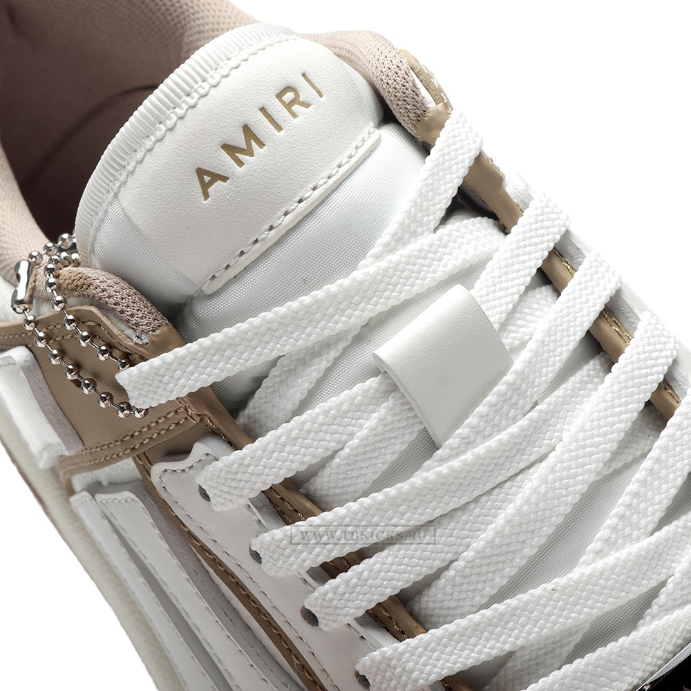 TBkicks Amiri Skel Top Low Brown White