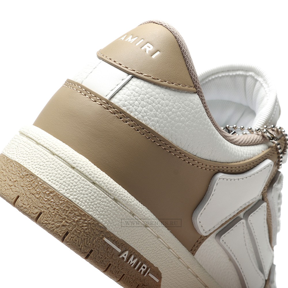 TBkicks Amiri Skel Top Low Brown White