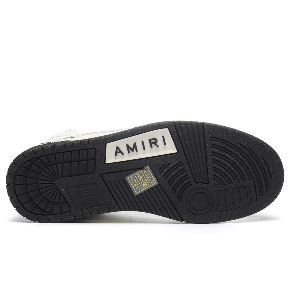 TBkicks AMIRI Skel Top Low Black White High-Top
