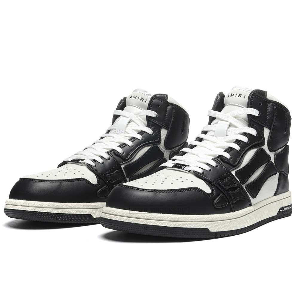 TBkicks AMIRI Skel Top Low Black White 2021 High-Top