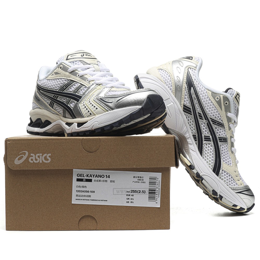 tbkicks As*ic*s gel-kayano 14 white midnight