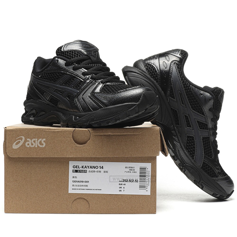 tbkicks As*ic*s gel-kayano 14 black graphite grey