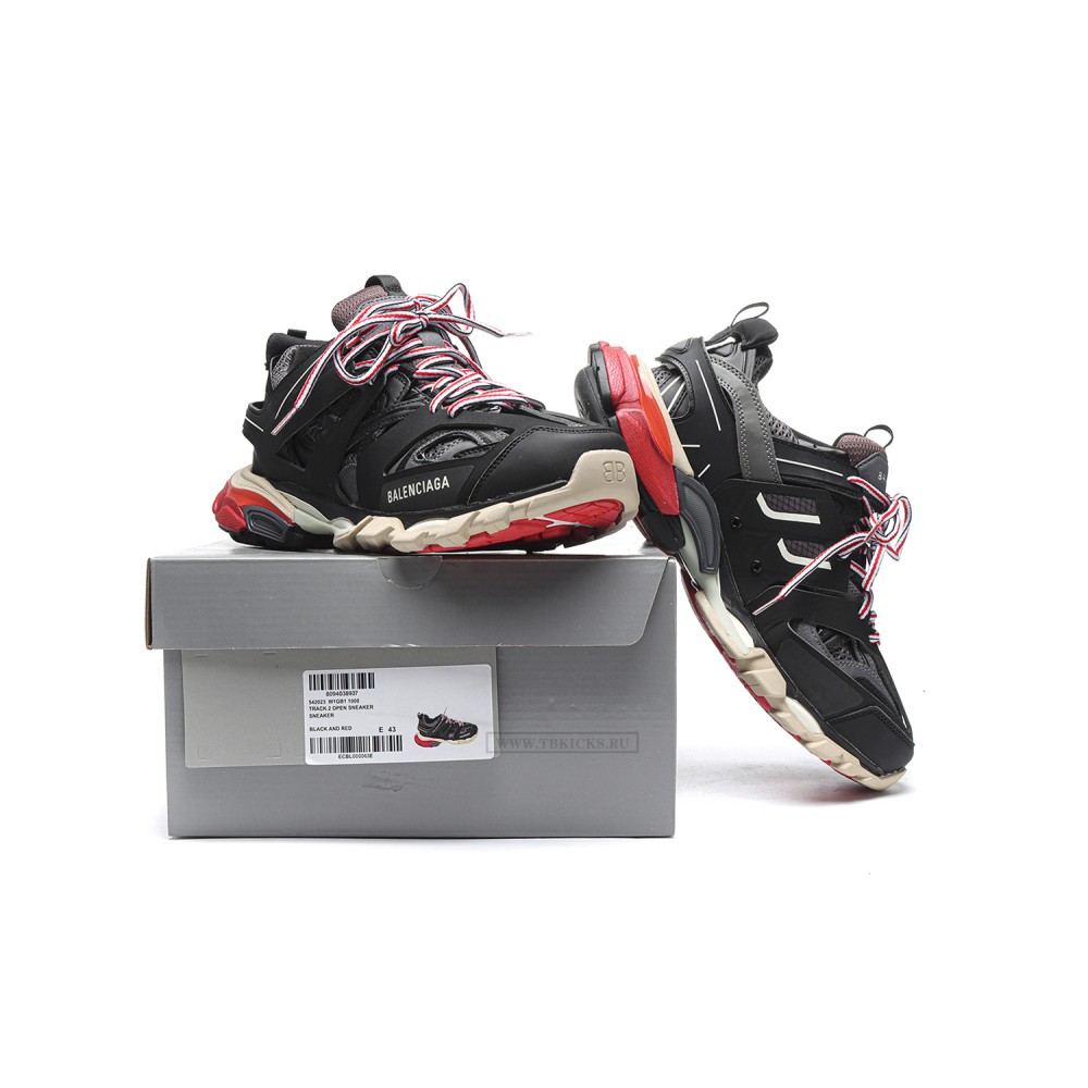TBkicks Ba1enci*ga Track Black Grey Red