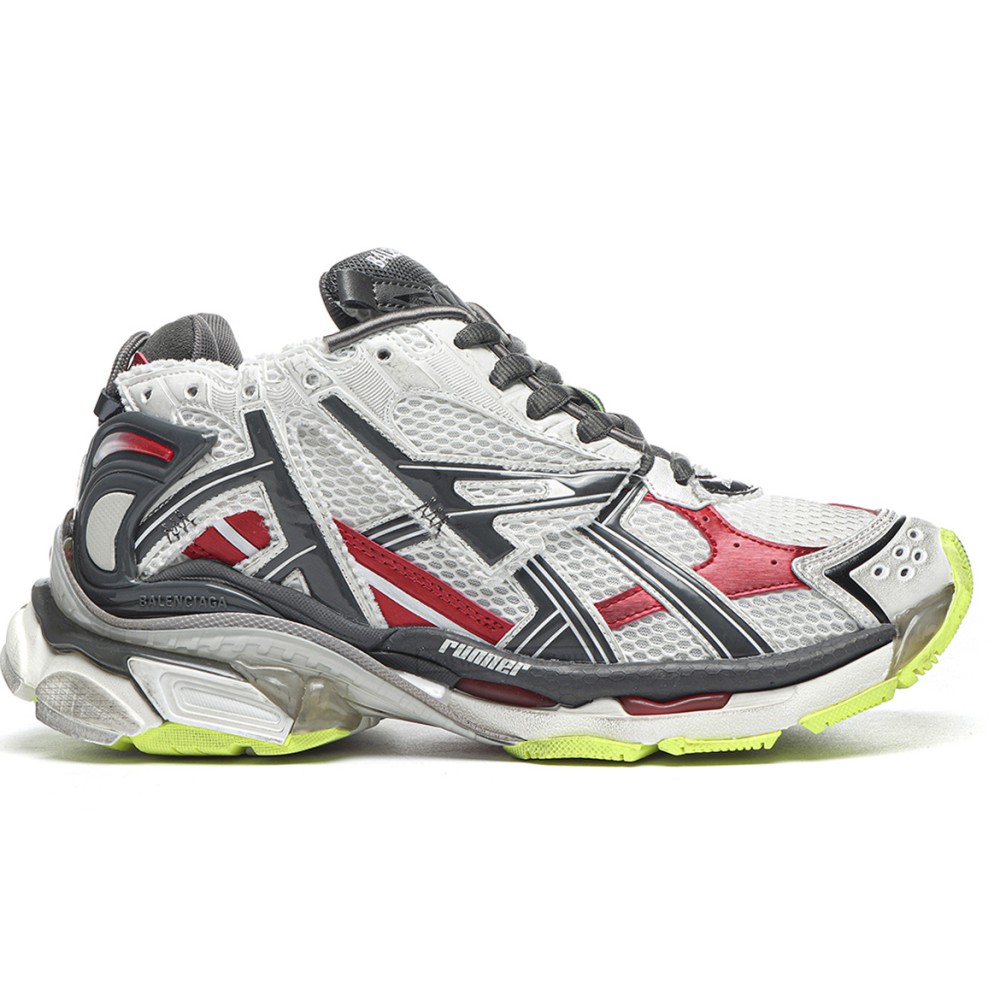 TBkicks Ba1enci*ga Runner Black White Red Neon Yellow