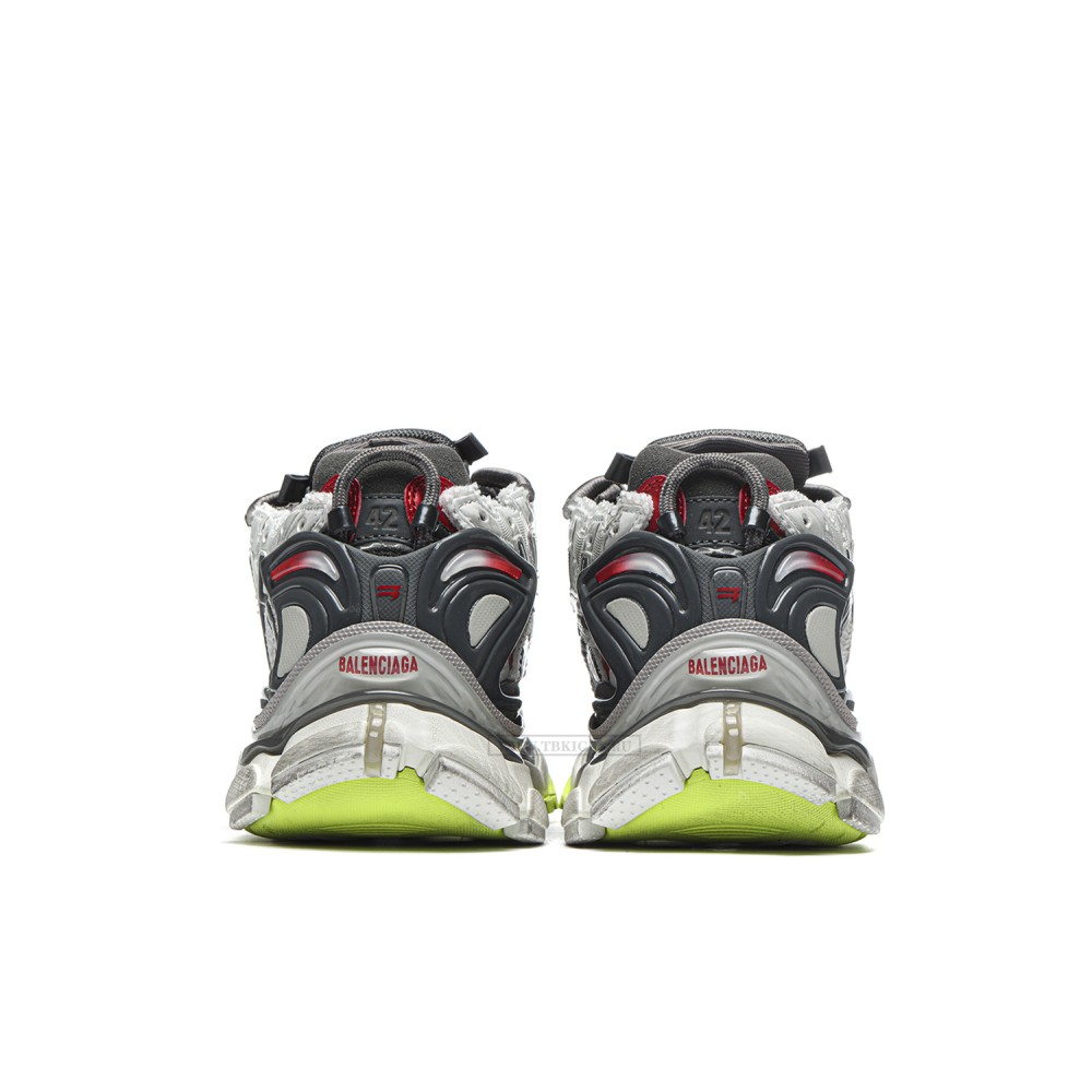 TBkicks Ba1enci*ga Runner Black White Red Neon Yellow