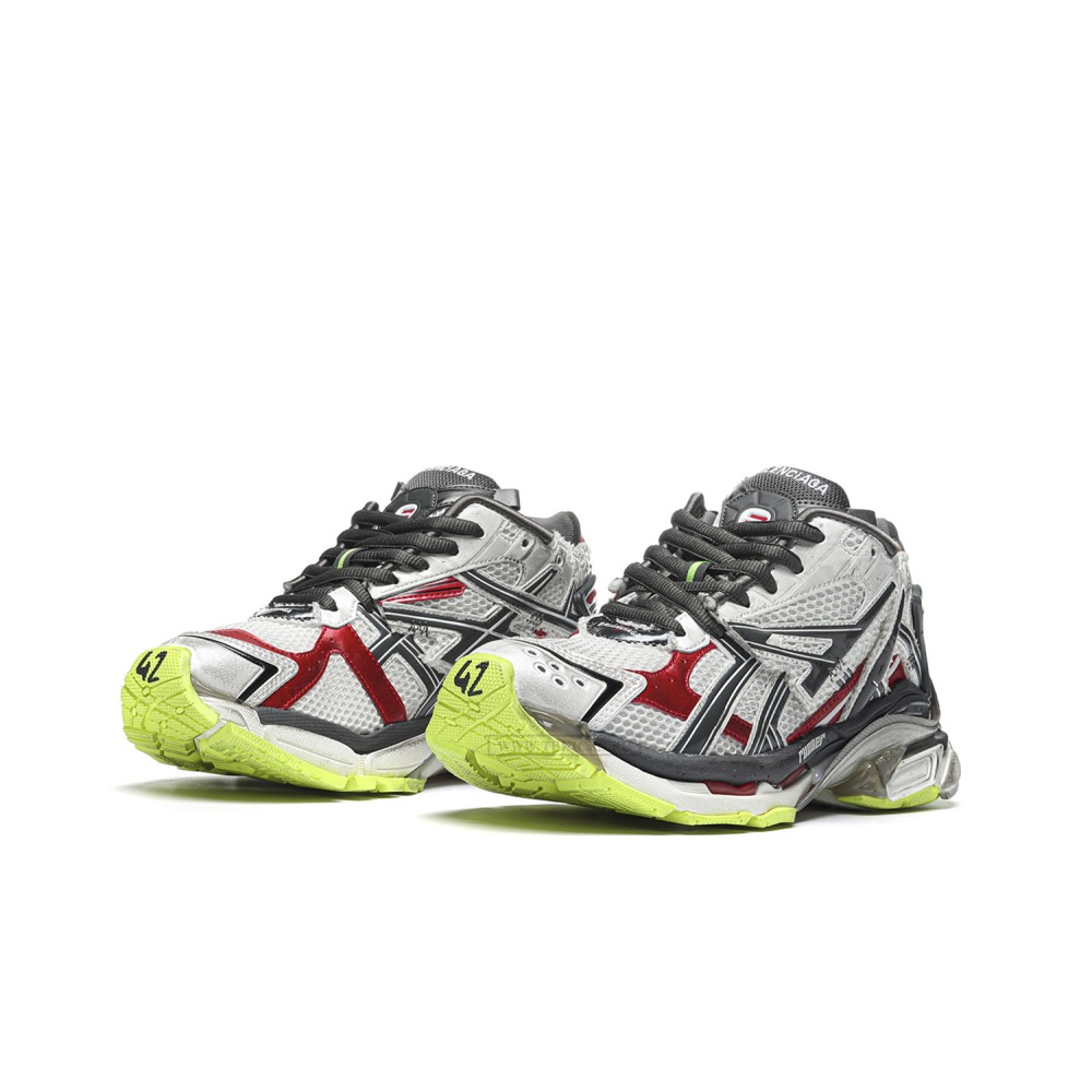 TBkicks Ba1enci*ga Runner Black White Red Neon Yellow