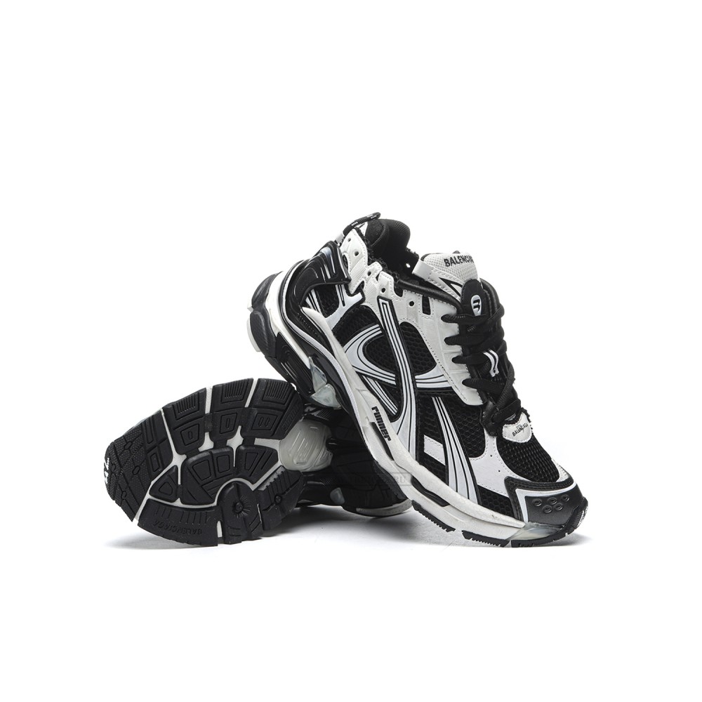 TBkicks Ba1enci*ga Runner White Black White