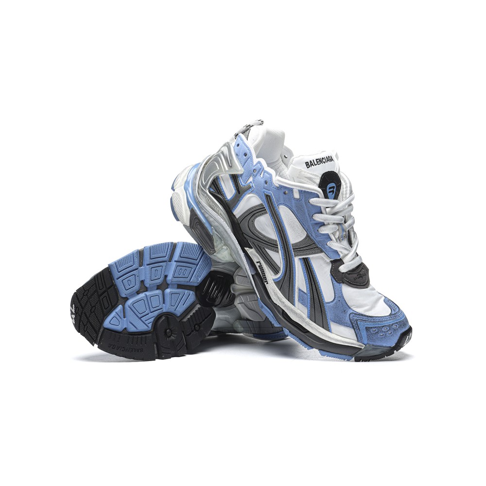 TBkicks Ba1enci*ga Runner Blue White Grey
