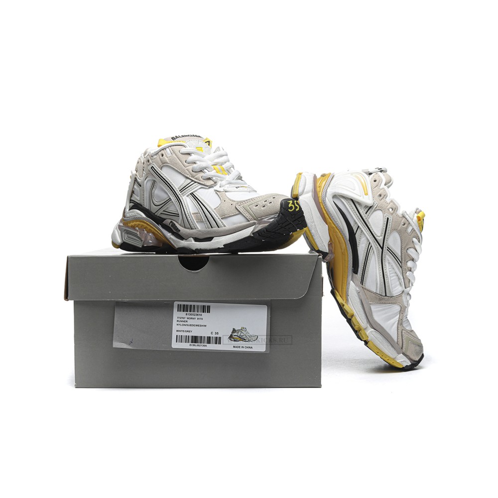 TBkicks Ba1enci*ga Runner Beige Yellow Nylon/Suede