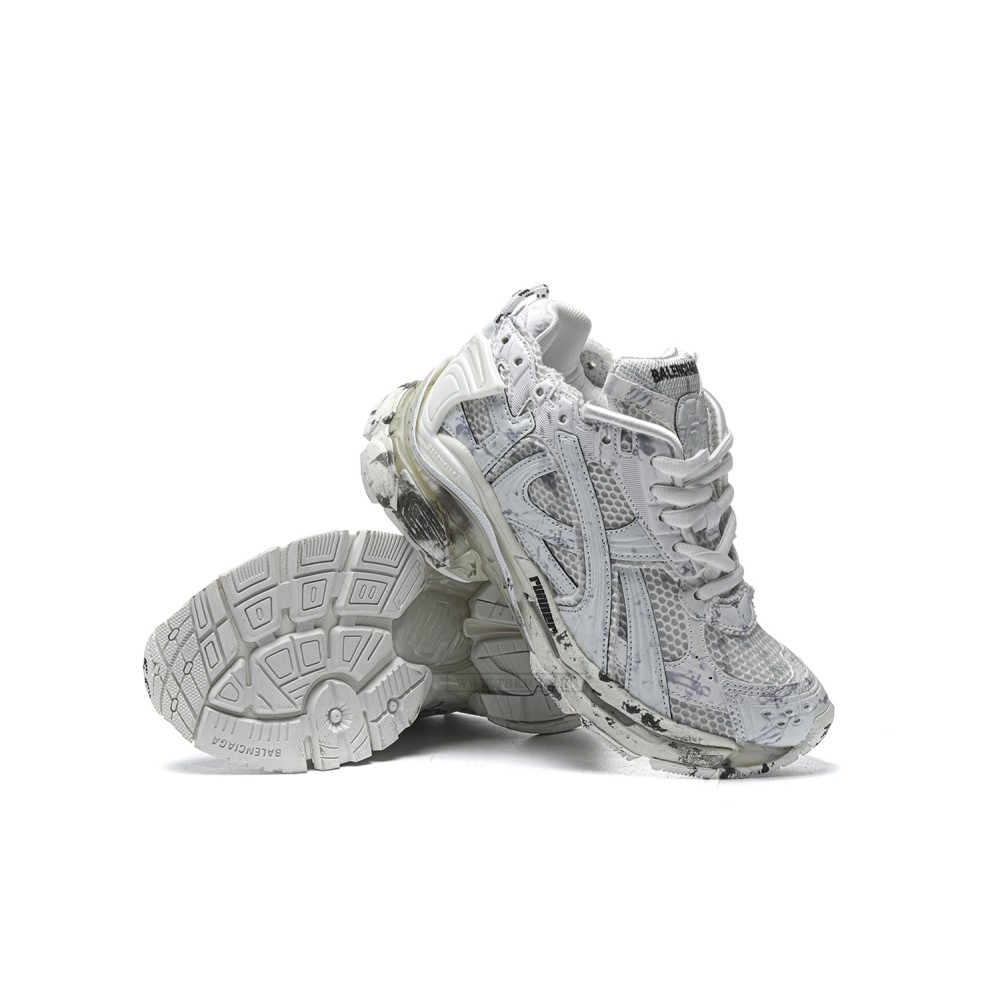 TBkicks Ba1enci*ga Runner White Nylon