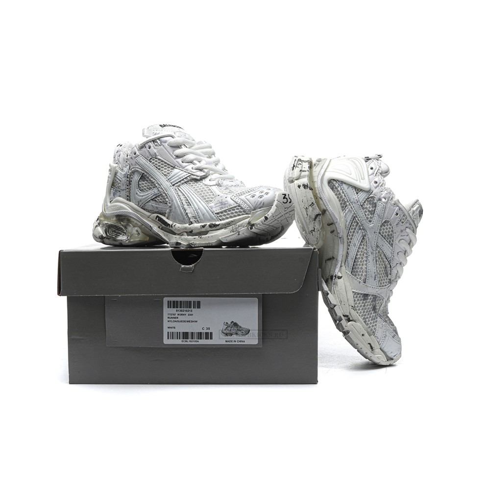 TBkicks Ba1enci*ga Runner White Nylon