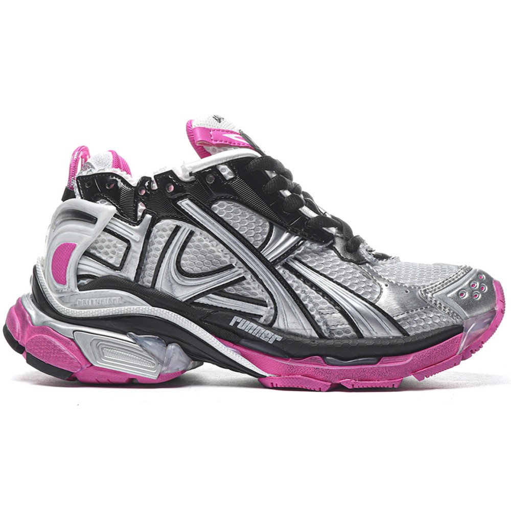TBkicks Ba1enci*ga Runner Black Silver Pink