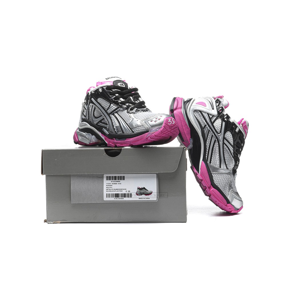 TBkicks Ba1enci*ga Runner Black Silver Pink