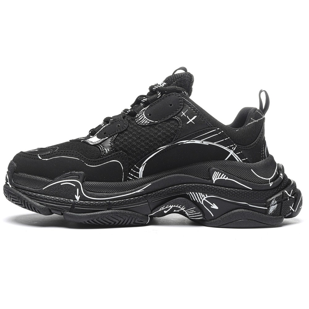 TBkicks Ba1enci*ga Triple S Black White