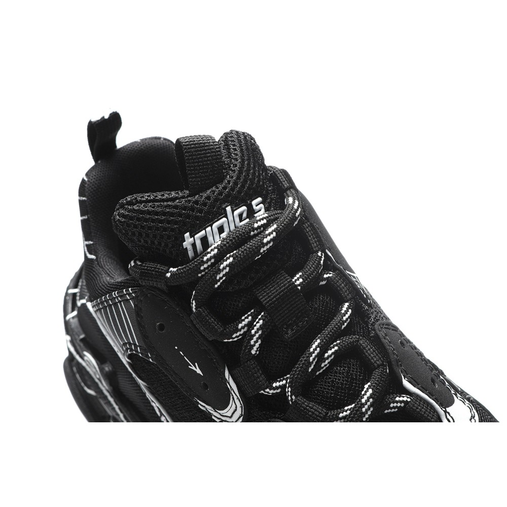 TBkicks Ba1enci*ga Triple S Black White