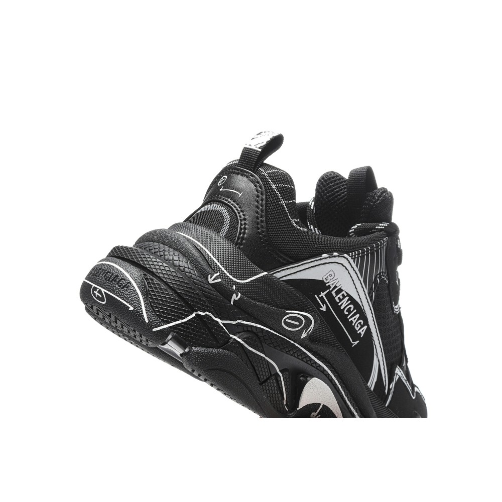 TBkicks Ba1enci*ga Triple S Black White