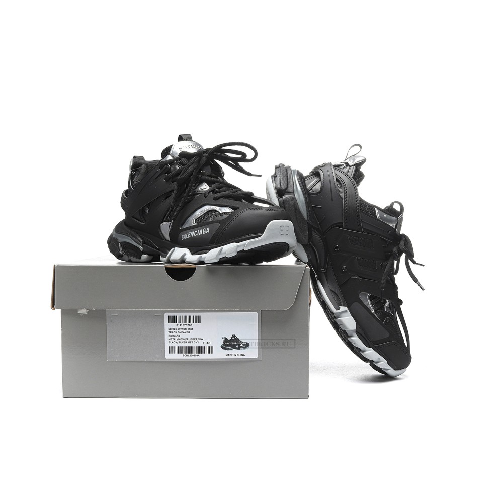 TBkicks Ba1enci*ga Track Black Silver