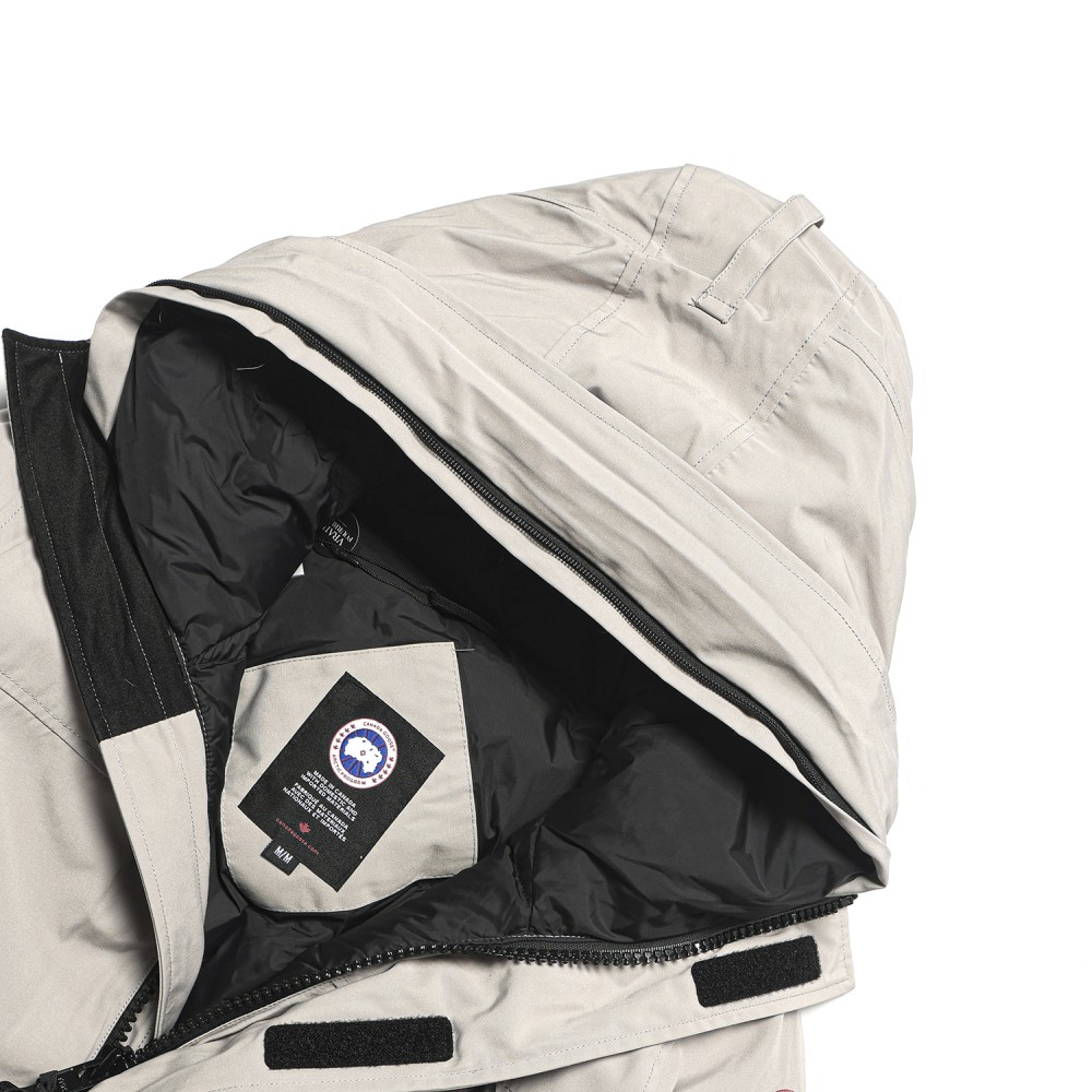 TBkicks Canada Gocse   Beige white    Expedition Parka