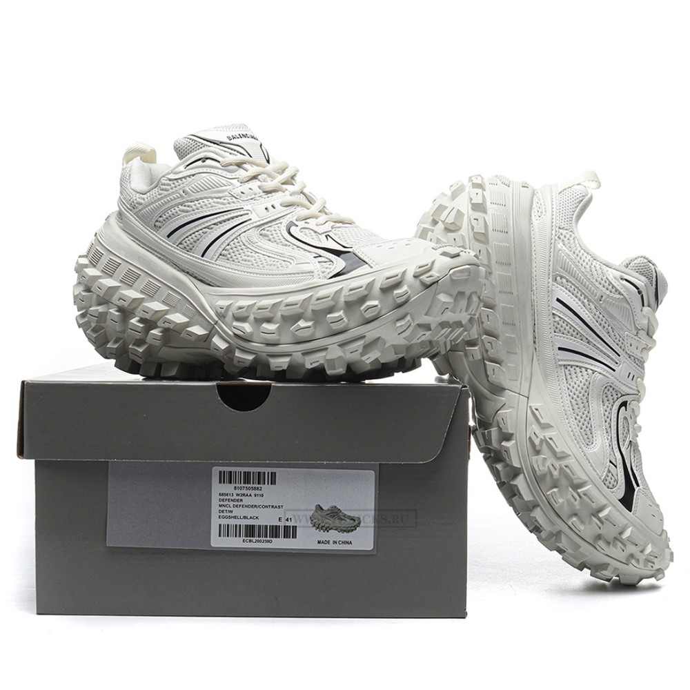 TBkicks Ba1enci*ga Bouncer Eggshell White Black