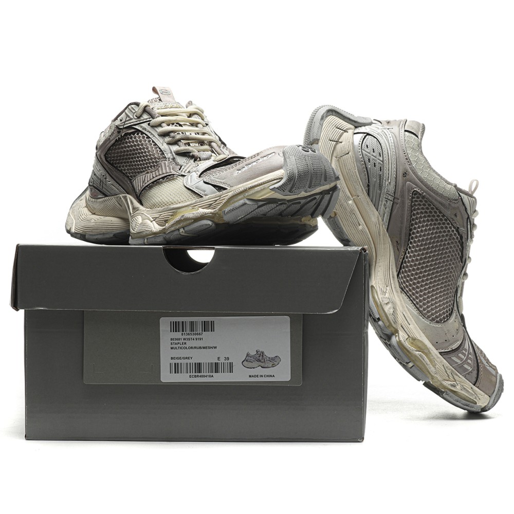 TBkicks Ba1enci*ga Stapler Sneaker Beige/Grey