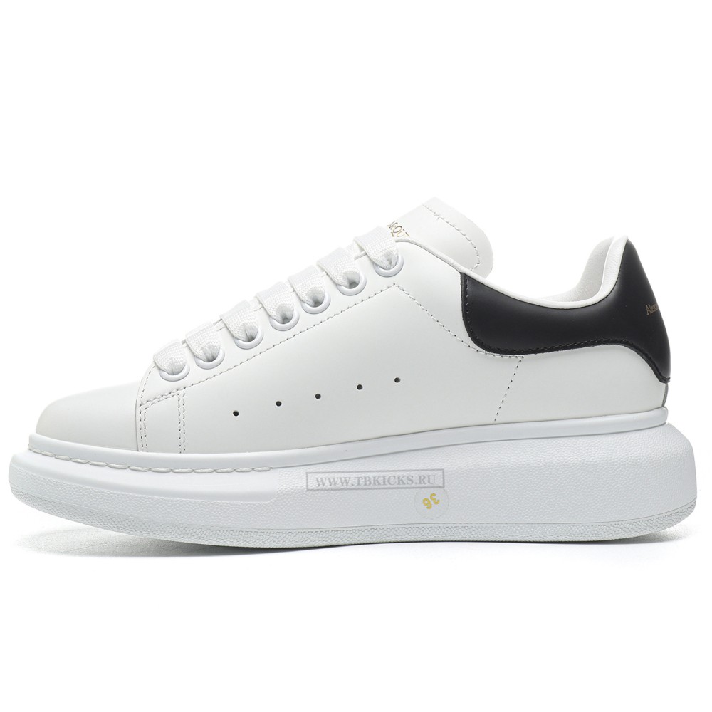 TBkicks A1EX*DER M*QUEEN Oversized White Black (with Black Leather back)