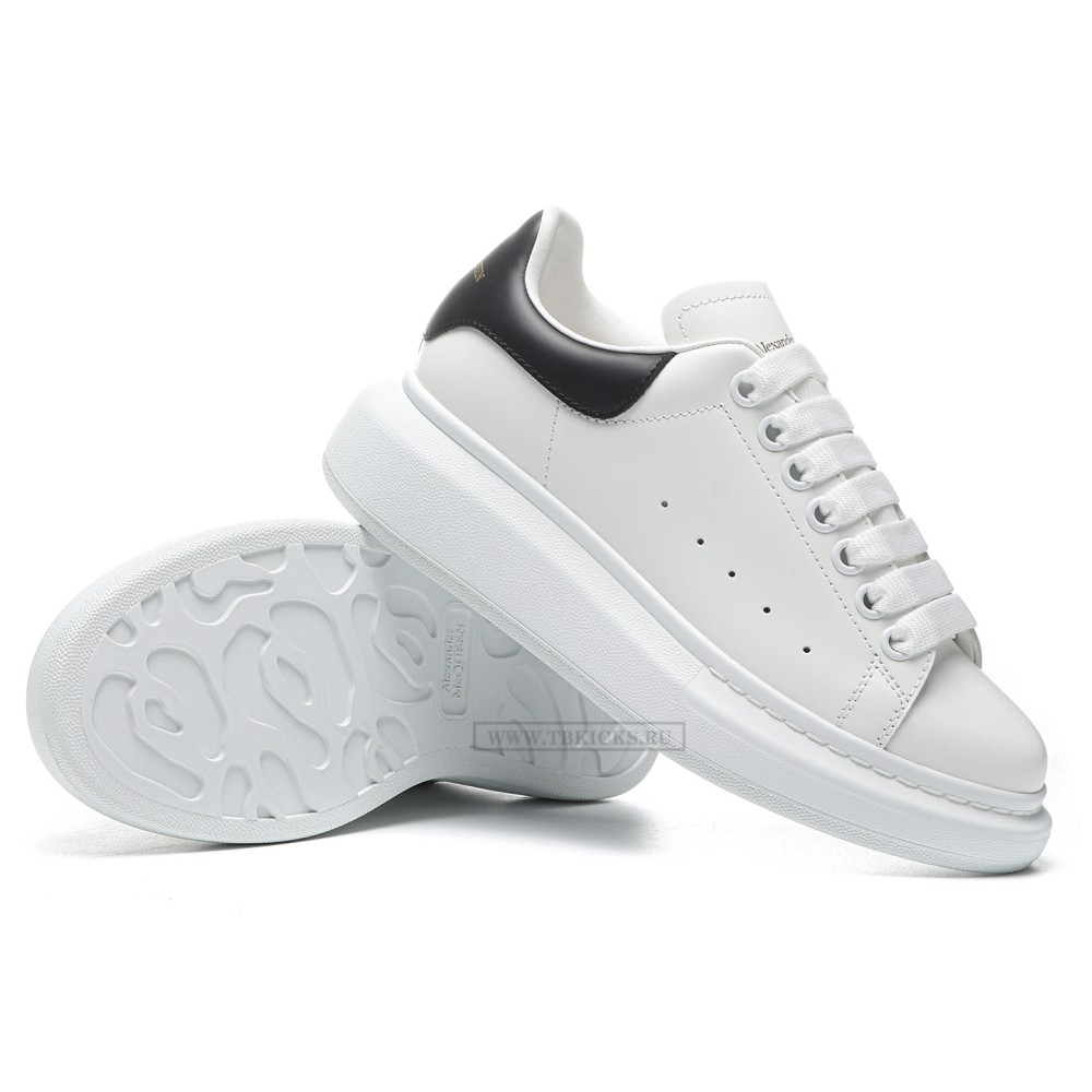 TBkicks A1EX*DER M*QUEEN Oversized White Black (with Black Leather back)